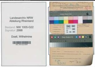 Entnazifizierung Wilhelmine Doell , geb. 15.03.1892 (Gastwirtin)