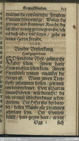 CCXX. Von der Verstockung