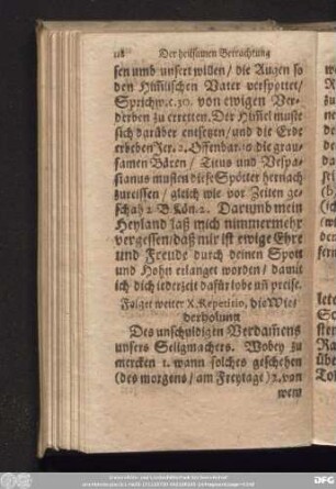 Folget weiter X. Repetitio, die Wiederholung