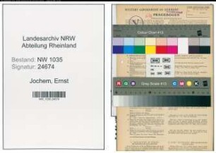 Entnazifizierung Ernst Jochem , geb. 04.04.1901 (Angestellter)