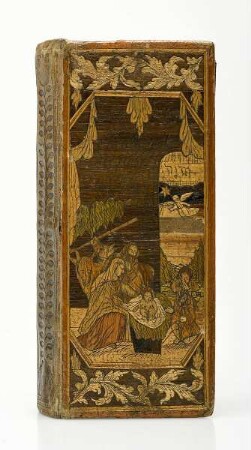 Rostocker Gesangbuch mit Strohmosaik-Einband