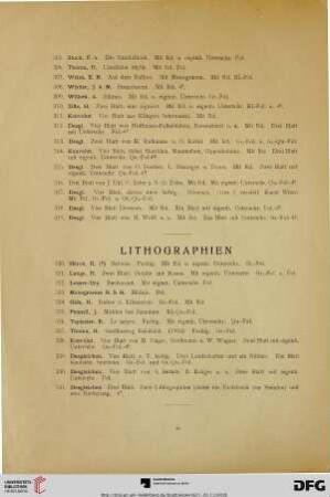 Lithographien (Nr. 320-331)