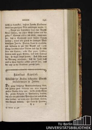 Fünftes Kapitel. Übersicht der ältesten bekannten Staatsveränderungen in Indien.