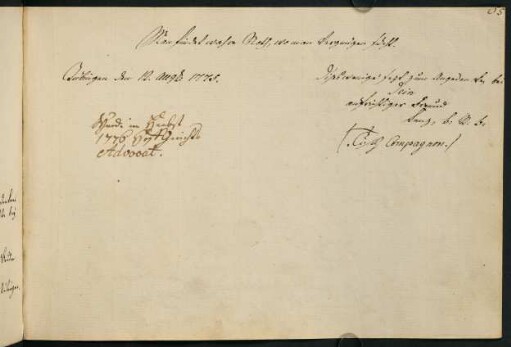 "Man findet wahre Not, wo man Vergnügen sucht." Tübingen 1776.Lenz.Advocat