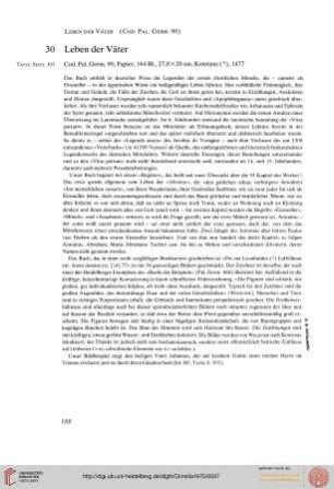 30 Leben der Väter (Cod. Pal. Germ. 90)