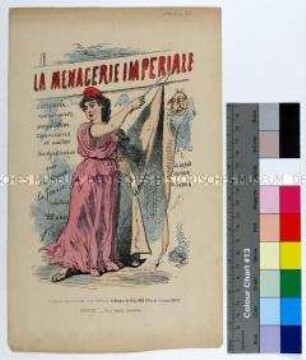 Titelblatt der Karikaturenserie "La Ménagerie Impériale"