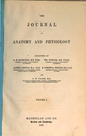 Journal of anatomy and physiology. 1. 1866/67