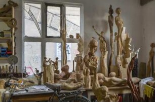 Atelier des Bildhauers und Malers Michael Voigt (*1965), Dresden