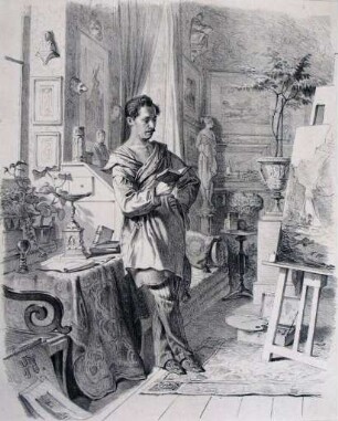 Caspar Scheuren in seinem Atelier