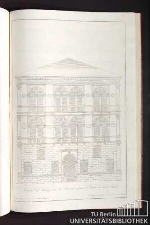 Prospetto del Palazzo era de' Cornari presso il Teatro di Sant Angelo