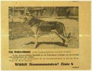 Aufruf der KPD zur Reichstagswahl