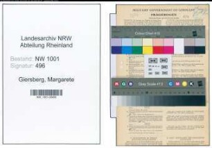 Entnazifizierung Margarete Giersberg, geb. 17.02.1880 ()