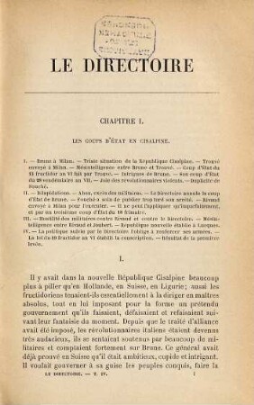 Le Directoire, 4. Les Fructidoriens. Le 30 Prairial. Le 18 Brumaire ; 2