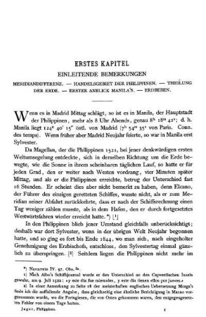 Erstes Kapitel Einleitende Bemerkungen Meridiandifferenz. - Handelsgebiet Der Philippinen. - Theilung Der Erde. - Erster Anblick Manila's. - Erdbeben.