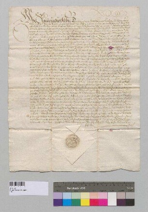 Abt Sigismund von Kloster Seeon überträgt in seiner Eigenschaft als Kirchherr von Obing dem Balthasar Heyser von Allersham und seiner Ehefrau Margretha das zur Kirche Obing gehörende Herzog Gut in Ilzham (Flizhaim), welches Baltasar Herzog und seine Ehefrau altershalber aufgegeben haben. S: Abt Sigismund v. Kloster Seeon