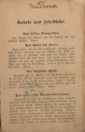 Gebete und Lehrstücke.