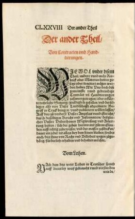 Von Contracten und Handtierungen.