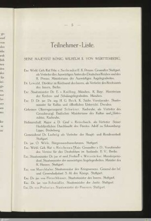 Teilnehmer-Liste