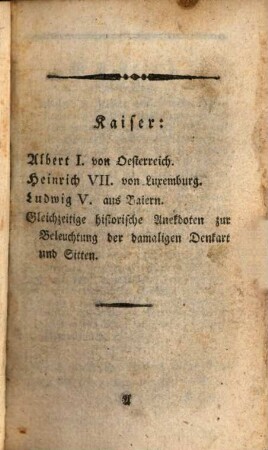 Historischer Calender. 1796, 1796