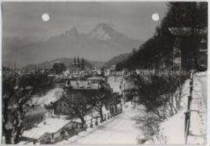 Winterlandschaft, Berchtesgaden und Watzmann