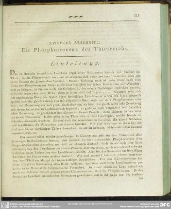 Zweyter Abschnitt. Die Phosphorescenz des Thierreichs