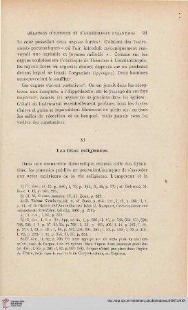 XI. Les fêtes religieuses