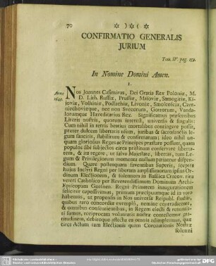 Confirmatio Generalis Iurium Tom. IV. pag. 259.