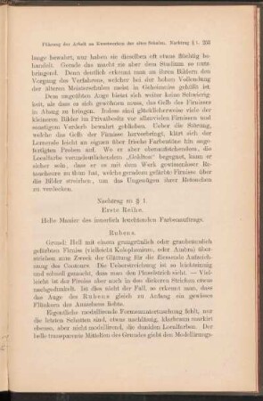Nachtrag zu § 1. Erste Reihe.