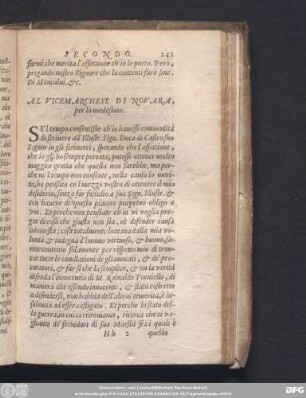 Al Vicemarchese Di Novara, per lo medesimo.
