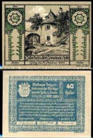 Spitz, Niederösterreich 40 Heller