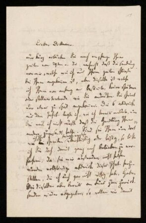 Nr. 19: Brief von Heinrich Ewald an August Dillmann, Göttingen, 1.2.1854