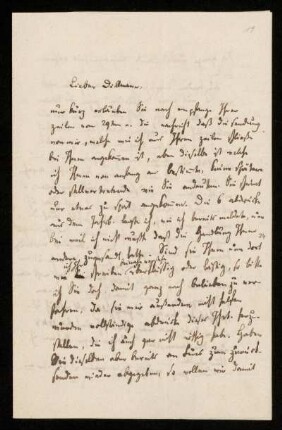 Nr. 19: Brief von Heinrich Ewald an August Dillmann, Göttingen, 1.2.1854