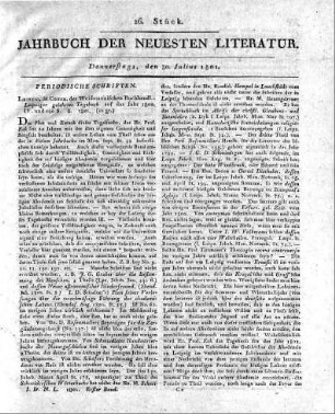 1801-07-30 : 26. Stück