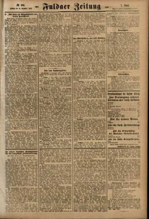 Zweite Ausgabe vom Freitag, den 10. Dezember 1915.
