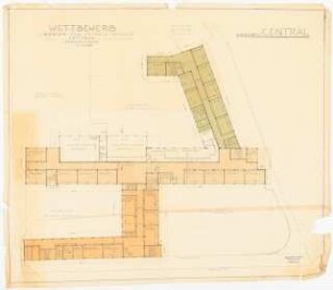 Berufs- und Handelsschule, Cottbus: Grundriss EG 1:200