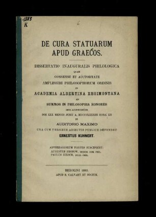 De cura statuarum apud Graecos