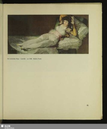 Die bekleidete Maja. Gemälde, um 1798
