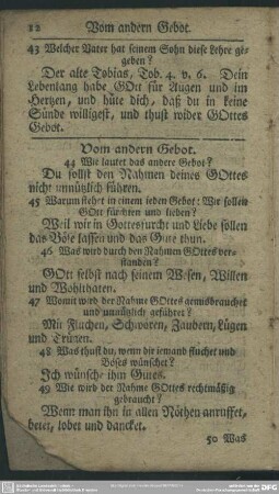 Vom andern Gebot