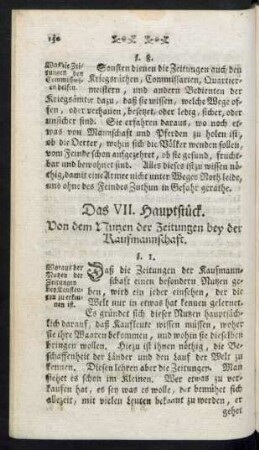 Das VII. Hauptstück