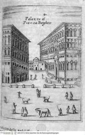 Ritratto di Roma moderna., Seite 353 : Piazza und Palazzo Borghese