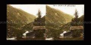 Blick ins Mattertal nach St. Niklaus