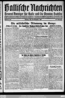 Hallische Nachrichten : General-Anzeiger für Halle und die Provinz Sachsen