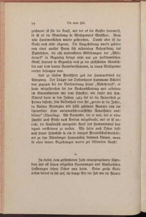 2. [Dürers Stellung zu beiden.]