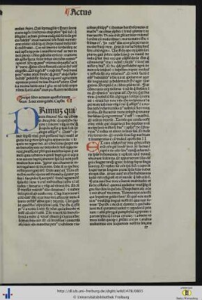 Liber actuum apostolorum beati Luce evangeliste