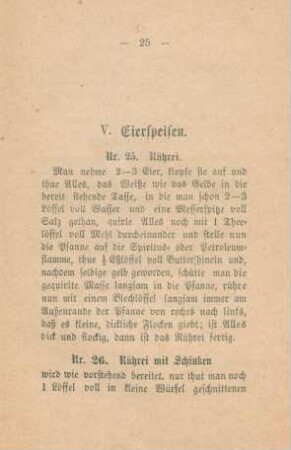 V. Eierspeisen