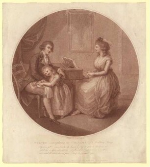 "Werter contemplating on Charlotte’s wedding ring". Werther und Lotte am Klavier