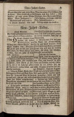 Neu- Jahrs- Lieder. - Aufs Fest der Verkündung Mariä.
