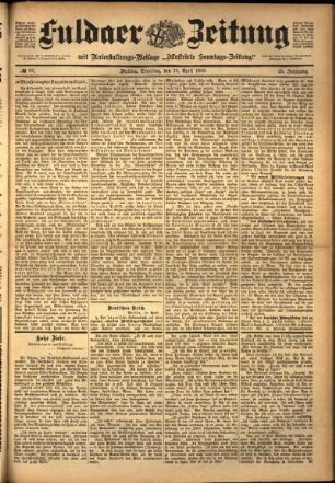 Ausgabe vom Dienstag, den 19. April 1898.