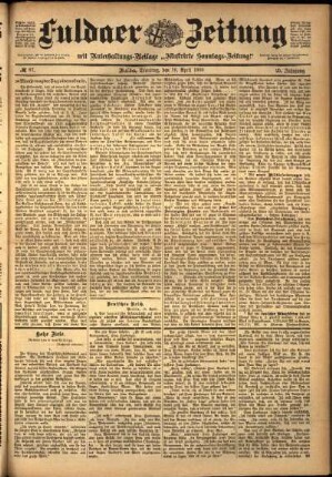 Ausgabe vom Dienstag, den 19. April 1898.