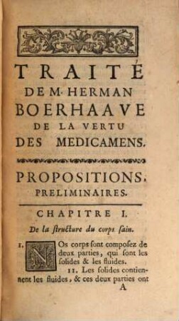 Traité de la vertu des médicaments